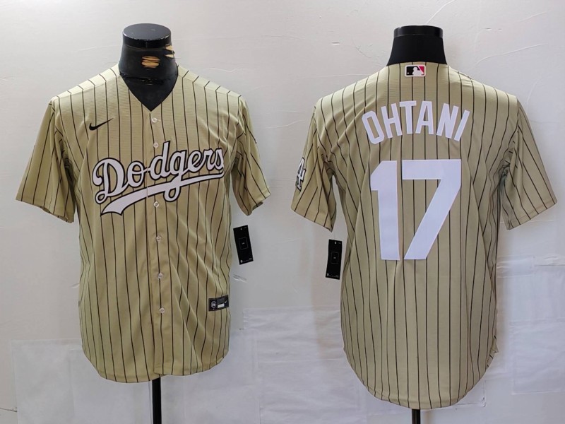 Men's Los Angeles Dodgers Shohei Ohtani #17 Gold Jersey